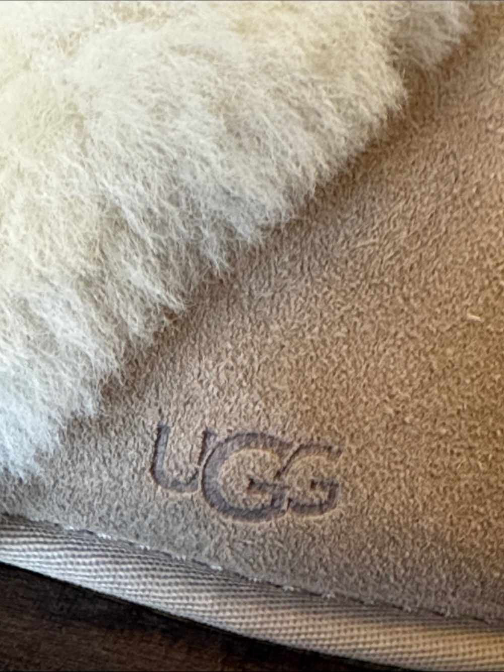 UGG Sand/Shearling Slide Slippers - Picture 4 of 9